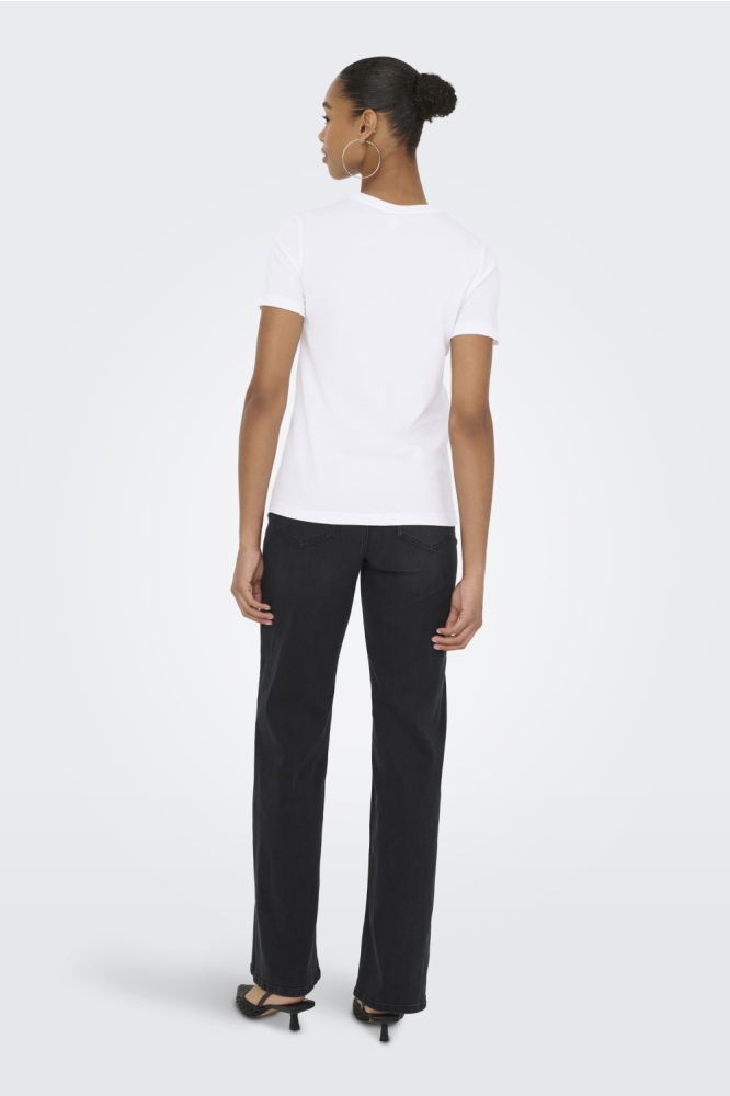 ONLEMMA LIFE REG S/S LADY TOP JRS 15329752 BRIGHT WHITE/CONFIDENCE
